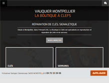 Tablet Screenshot of boutique-cles.com